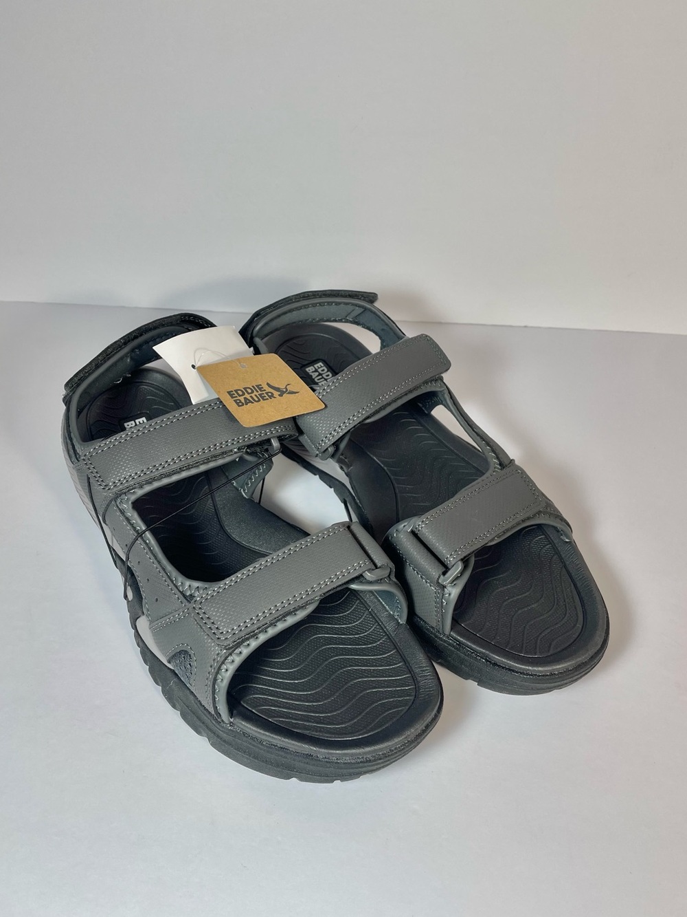 Eddie Bauer Men's Gray Adjustable Strap Outdoor Sandals 11M